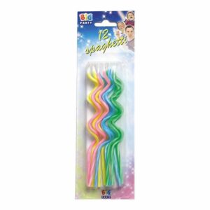 Candele Spaghetti Multicolor 12 pz *