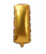 Palloncino Mylar 36 cm Oro Lettera I *