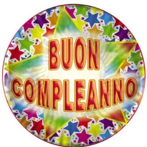 PIATTI 18 CM  BUON COMPLEANNO 10 pz *