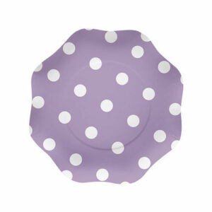 PIATTI 18cm POIS GLICINE 10 pz *