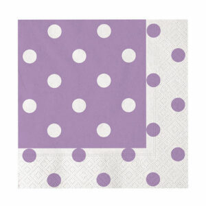 TOVAGLIOLI 33X33 cm POIS GLICINE 20 pz*