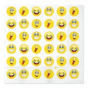 TOVAGLIOLI 33×33 cm EMOTICONS 20 pz*