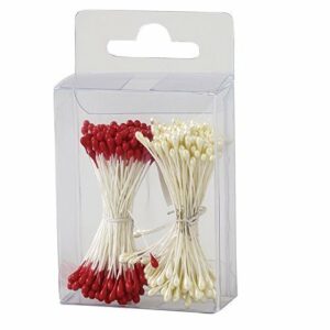 Pistilli per Fiori Bianco Perla e Rosso 288 pz*