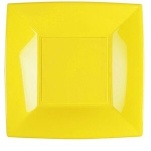 PIATTO GRANDE NICE 29X29 GIALLO LIMONE 8 PZ*