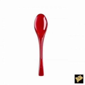 Cucchiaio Dessert 14,5 cm Rosso Trasparente 50 pz*