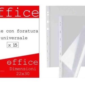 Buste con foratura universale 22×30 cm confezione da 15 pezzi *