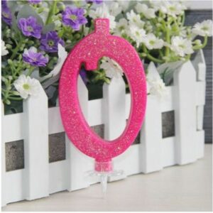 Candelina Fucsia Glitterata Numero 0