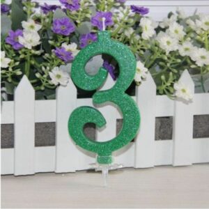 CANDELA GLITTER VERDE 3 *