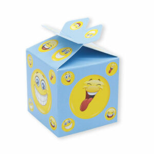 25 Scatoline Cubetto Fiocco Emoticons 5x7x5 cm*