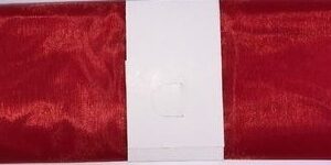 Decostoffa Organza 1,5×3 mt Rosso*