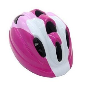 Casco da Ciclismo per Bambine Rosa, Fucsia e Bianco