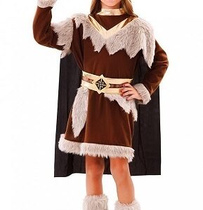 Costume Carnevale Ragazza Vichinga 7-9 anni *