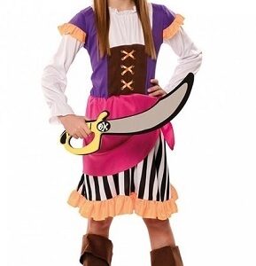 Costume Carnevale Ragazza Pirata Avventura 7-9 anni *