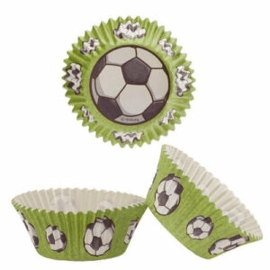 Pirottini Cupcakes Pallone da Calcio 5 cm x altezza 3 cm 50 pz *