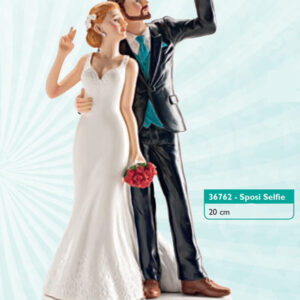 Cake Topper Sposi Selfie *