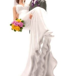 Cake Topper Sposi in Braccio 20 cm *