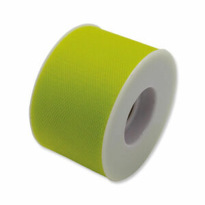 Rotolo Tulle h 5 cm x 50 mt Verde Acido *