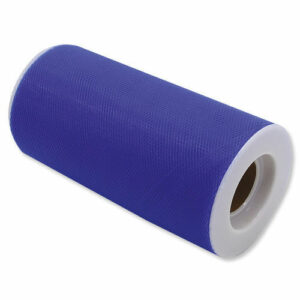 Rotolo Tulle h 12,5 cm x 25 mt Blu Elettrico *