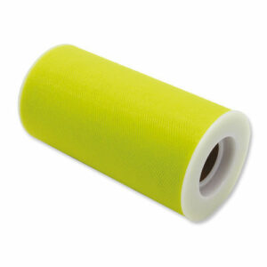 Rotolo Tulle h 12,5 cm x 25 mt Verde Acido *