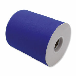 Rotolo Tulle h 12,5 cm x 100 mt Blu Elettrico *