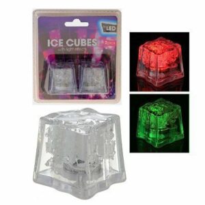 Due Cubetti Ghiaccio plastica Luce Led