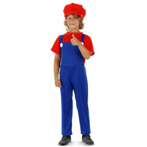 Costume Bambino Super Idraulico Mario Taglia 6-8 anni*