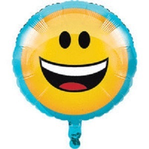 Palloncino Mylar Emoticons Smile Faccina Sorridente 45 cm