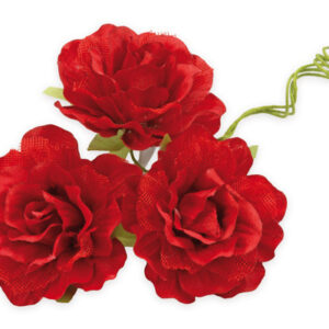 Mazzetto 6 Roselline Sfumate Rosso 6×6 cm*