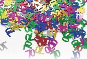 Confetti da Tavolo decorativi 70 Anni Multicolor 25 gr *