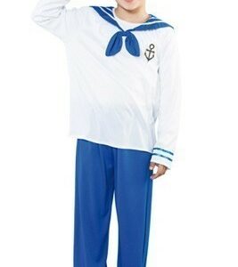 Costume Carnevale Bambino Marinaio 5-6 anni *