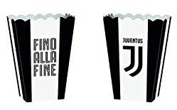 Contenitore in Cartoncino PopCorn Ufficiale Juventus 4 pz *