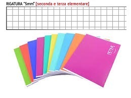 10 Maxi Quaderni Active Color Maxi 20+1 fogli 5 mm *