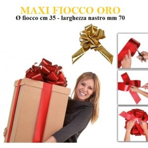 Nastro Maxi Splendid Fiocco 70 mm X ø 35 cm Oro *