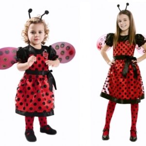 Costume Carnevale Bambina Coccinella 1-2 anni*