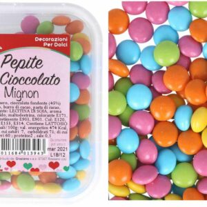 Confetti mignon di cioccolato colorato per decorazioni 50 grammi *