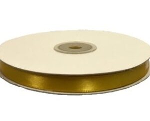 Rotolo Nastro Doppio Raso Oro 10 mm 50 mt *