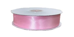 Rotolo Nastro Doppio Raso Rosa 25 mm 50 mt *