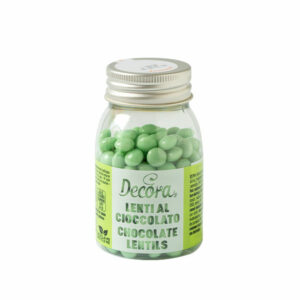 Mini Lenti al cioccolato Verde 80 grammi