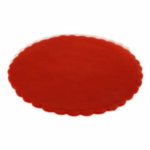 Veli di Fata Tondo Smerlato Rosso 24 cm 100 pz