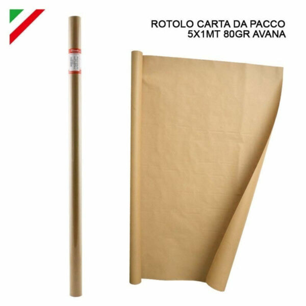 ROTOLO KRAFT AVANA 80 gr 5x1 mt *