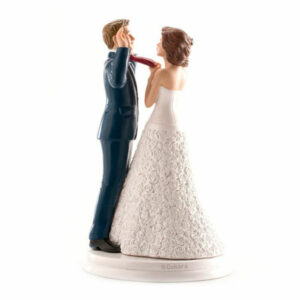 Cake Topper Sposa Tira cravatta a Sposo 20 cm