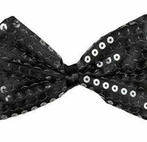 Papillon Nero con Paillettes