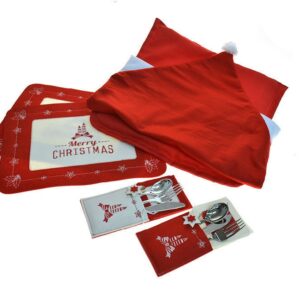 1 Set da 7 pz per posto Tavola Christmas Fantasie assortite