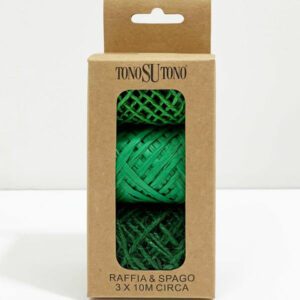 Box 3 Bobine 10 mt Corda – Raffia – Juta Verde