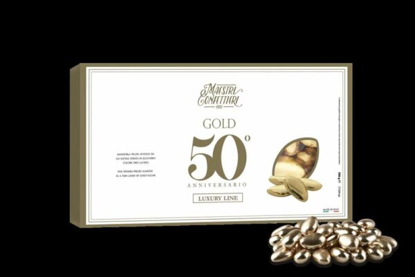 Confetti Maxtris Cioccolato e Mandorla Oro Luxury 500 grammi *