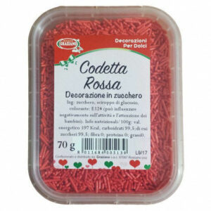 Codetta di Zucchero Rossa 70 grammi *