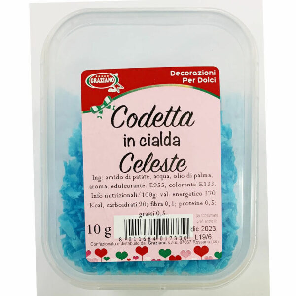 Codetta in Cialda Celeste 10 grammi *