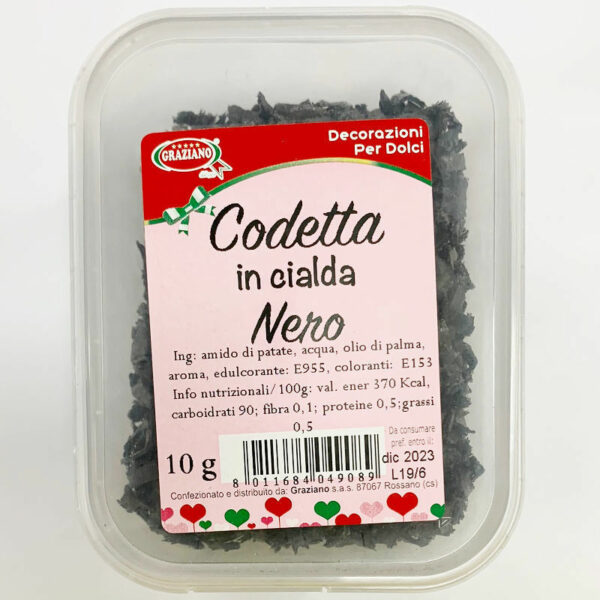 Codetta in Cialda Nero 10 grammi *