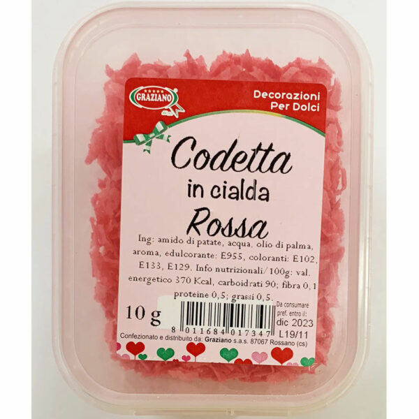 Codetta in Cialda Rossa 10 grammi *