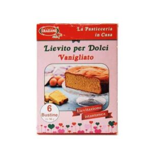 Lievito istantaneo per dolci vanigliato 6 bustine da 16 gr